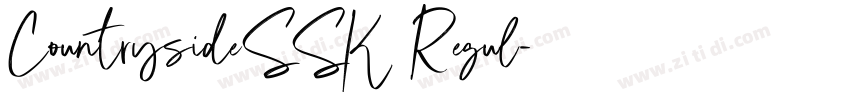 CountrysideSSK Regul字体转换
